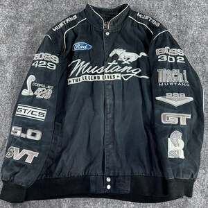 vintage jeff hamilton ford mustang 5.0 racing jacket